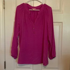 Lilly Pulitzer 100 silk shirt